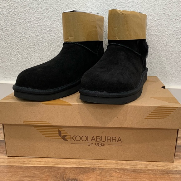 Koolaburra by UGG Victoria Mini Boots Black size 12 NWT - Picture 5 of 9